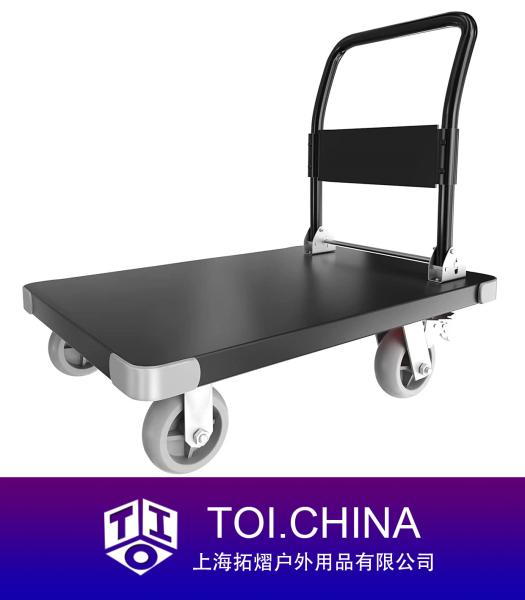 Flat Platform Truck, Heavy Duty Industrail Push Cart