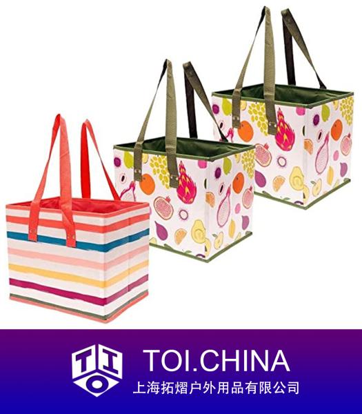 Reusable Grocery Shopping Box Bags